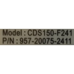 FUENTE PARA MONITOR  CLINTON ELECTRONIC / NUMERO DE PARTE 957-20075-2411 / CDS150-F241 / BY1740157687 / MODELO CE-VT320-NB / MP-32